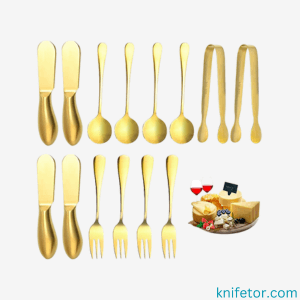 cytheria-14-pcs-gold-butter-spreader-knives-set