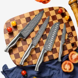 damascus-kitchen-knife-set-with-block